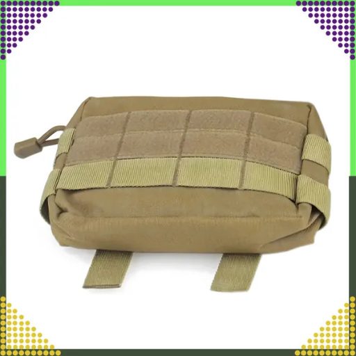 Molle kompatibilis taktikai övtáska, 600D nylon, 18×13×4 cm, barna