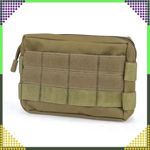 Molle kompatibilis taktikai övtáska, 600D nylon, 18×13×4 cm, barna