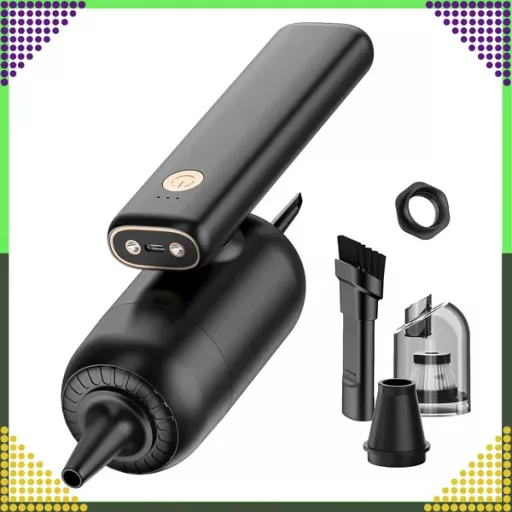 Vezeték nélküli kézi autó- és otthoni porszívó 2 az 1-ben, 50 W, HEPA, LED