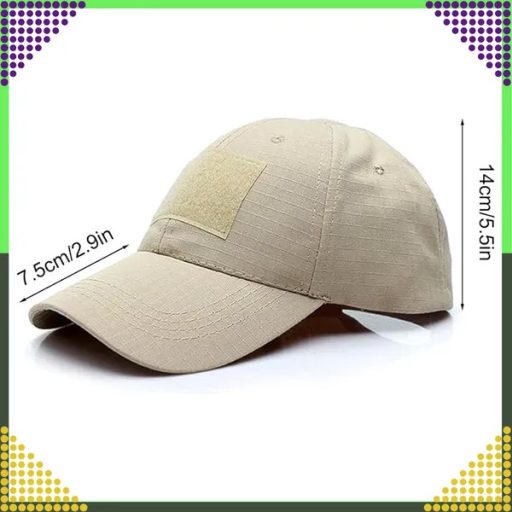 Állítható ripstop taktikai baseball sapka velcro panelekkel, terepminta