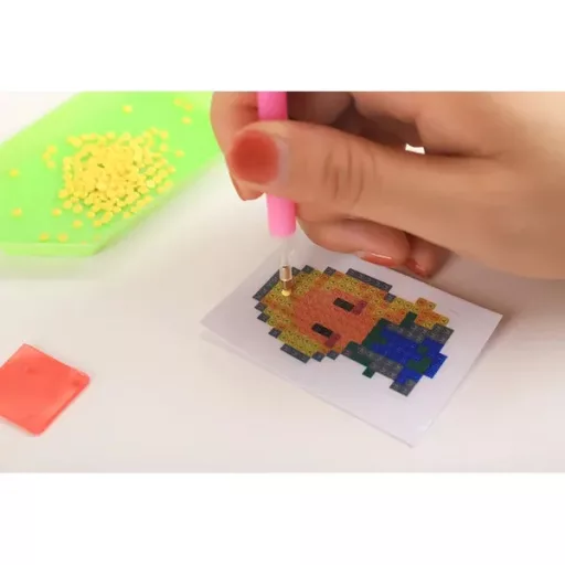 Gyémántszemes 5D mozaik matrica készlet gyerekeknek, 12 matricával