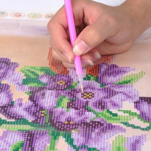 Kreatív 2 az 1-ben szám szerinti festés és 5D gyémánt kirakó, 40×50 cm, Tengerpart