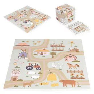 Gyermek hab szőnyeg puzzle 90,5x90,5 cm 21 db