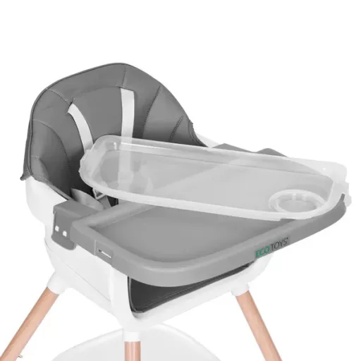 Ecotoys gyermek etetőszék 2in1 szürke