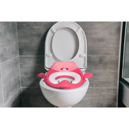 Ecotoys gyermek wc ülőke puhapárnával, rózsaszín