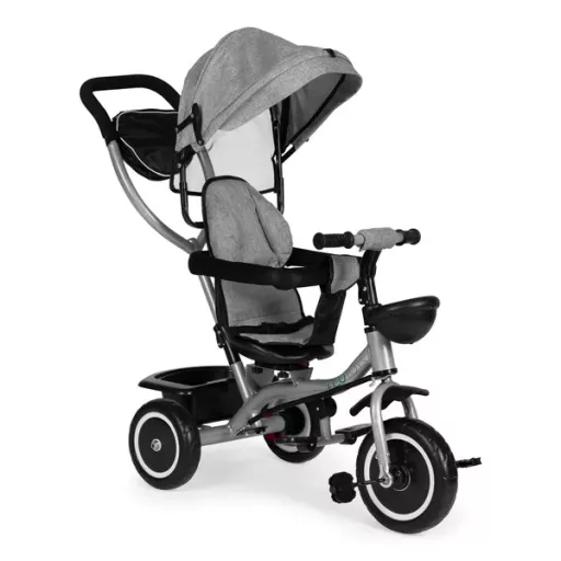 Ecotoys 2in1 tricikli babakocsi szürke