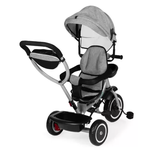 Ecotoys 2in1 tricikli babakocsi szürke