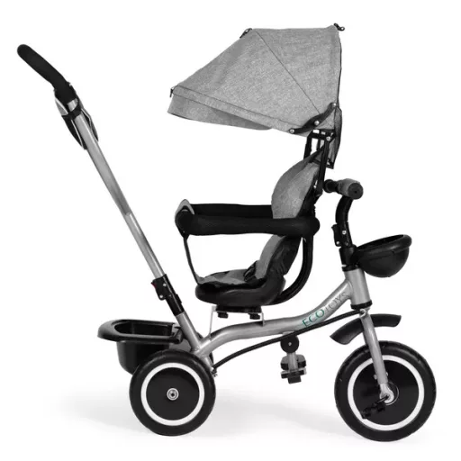 Ecotoys 2in1 tricikli babakocsi szürke