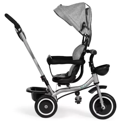Ecotoys 2in1 tricikli babakocsi szürke