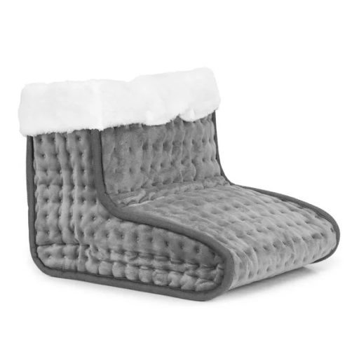 Elektromos lábmelegítő csizma távirányítóval, 10 fokozat, sötétszürke