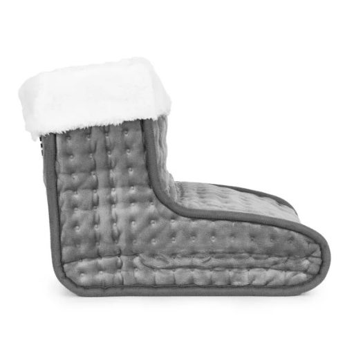 Elektromos lábmelegítő csizma távirányítóval, 10 fokozat, sötétszürke