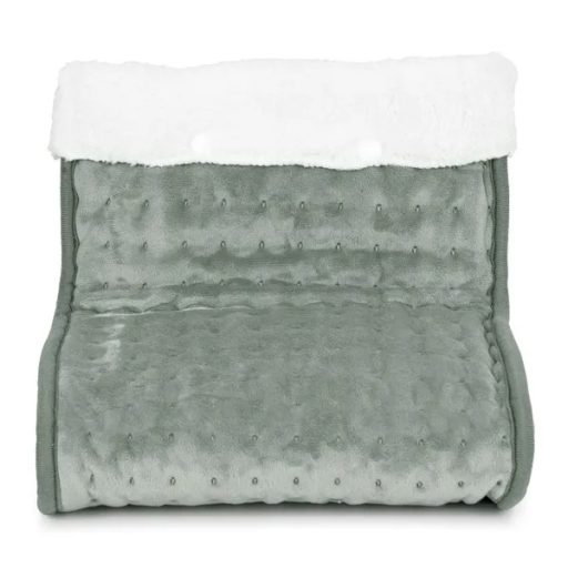 Elektromos lábmelegítő csizma távirányítóval, 10 fokozat, világosszürke