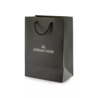   Jordan Kerr exkluzív szürke-ezüst dísztáska, 100×180×247 mm