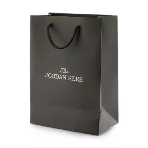 Jordan Kerr exkluzív szürke-ezüst dísztáska, 100×180×247 mm