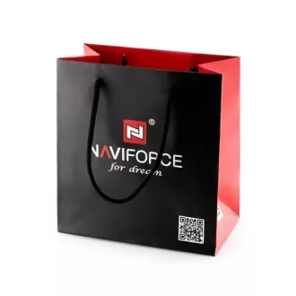 Naviforce fekete-piros ajándéktasak 10×17,8×19 cm