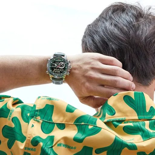 Naviforce férfi zöld kronográf óra dátummal és ajándékdobozban