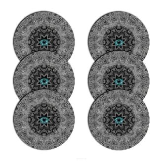   Kör alakú filc asztali alátét szett 6 db, 33 cm, Look minta