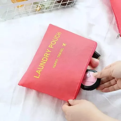 Utazó rendszerező szett bőröndhöz, 6 db, vízlepergető tasakok