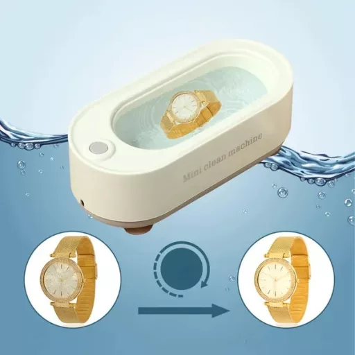 Ultrahangos tisztító sterilizáló 45 kHz, fehér, 210×95×75 mm