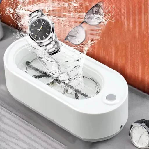 Ultrahangos tisztító sterilizáló 45 kHz, fehér, 210×95×75 mm