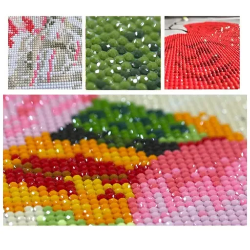 Gyémántszemes kirakó készlet 30×30 cm, anime kép, keretre feszített vászon