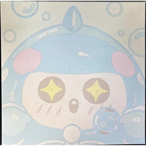 Festés számok szerint készlet keretezett vászonnal 30×30 cm gyerekeknek