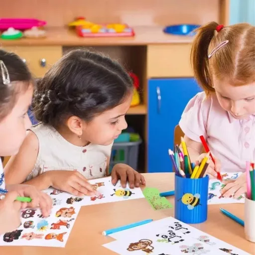 5D gyémántszámfestő matricakészlet gyerekeknek, kaktusz, 8 db