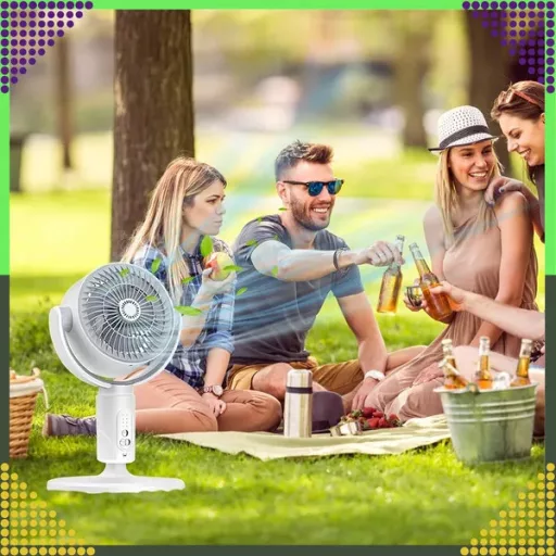 Vezeték nélküli 3-az-1-ben álló ventilátor távirányítóval, 38–82 cm