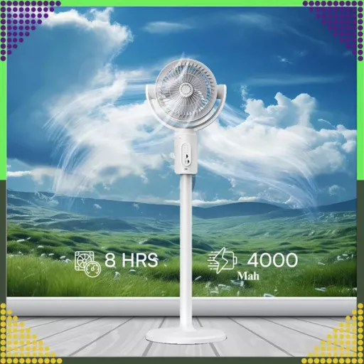 Vezeték nélküli 3-az-1-ben álló ventilátor távirányítóval, 38–82 cm