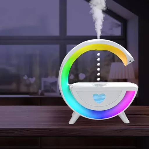 Antigravitációs párásító RGB lámpával és Bluetooth hangszóróval