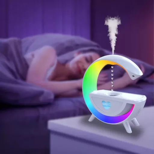 Antigravitációs párásító RGB lámpával és Bluetooth hangszóróval