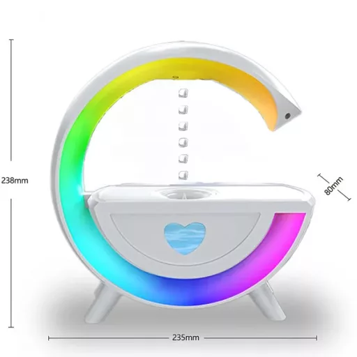 Antigravitációs párásító RGB lámpával és Bluetooth hangszóróval