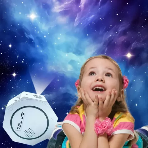 LED csillagvetítő éjszakai lámpa távirányítóval, 5 minta, 6 szín