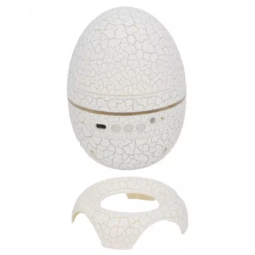 Dinoszaurusztojás alakú LED galaxis projektor Bluetooth hangszóróval, USB