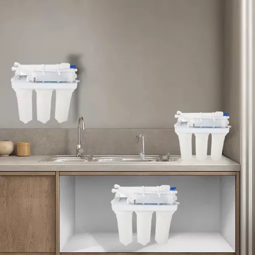 5 fokozatú fordított ozmózis vízszűrő rendszer mineralizátorral, 4 db