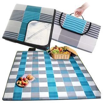   Összehajtható vízálló pikniktakaró 200×200 cm, 3-rétegű