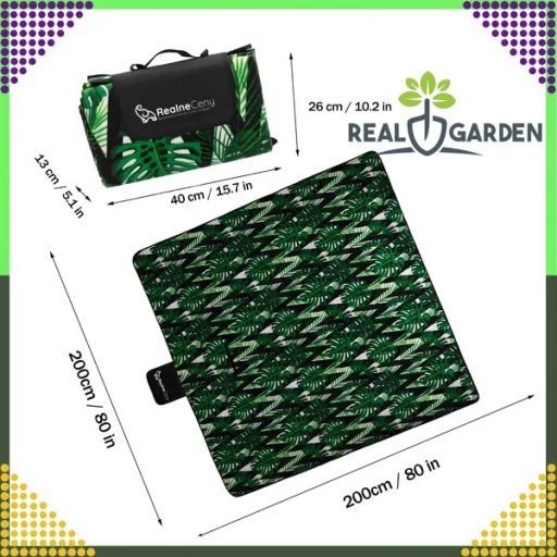 Vízhatlan, összehajtható piknik- és strandpléd 200×200 cm