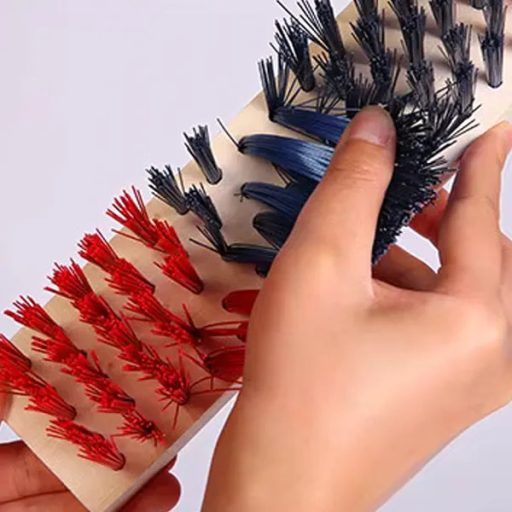 Utcai seprűfej 40 cm erős PVC sörtékkel, fa test, M22 menet