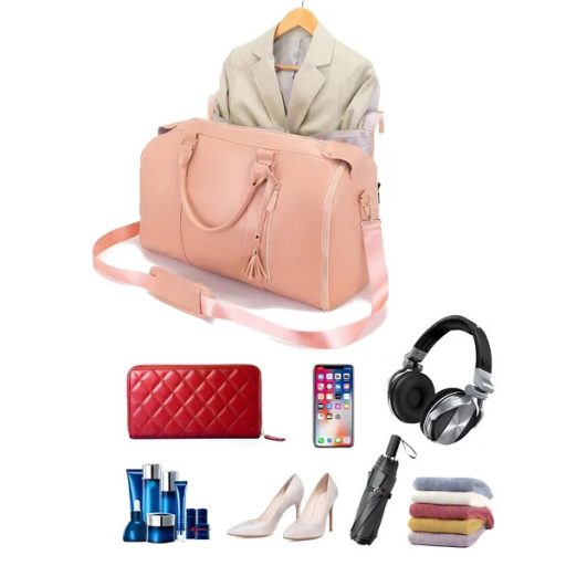 2 az 1-ben összecsukható elegáns utazótáska 55 L öltöny-/ruhafedéllel