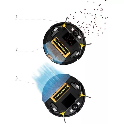 Webber Tango Star robotporszívó lézeres feltérképezéssel, 2700 Pa, 2-az-1-ben