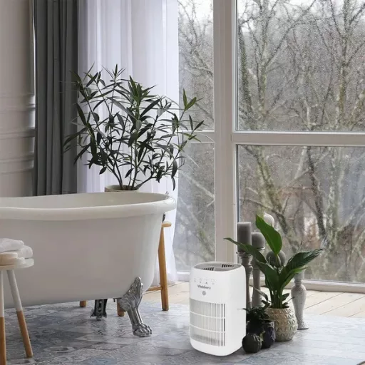 HEPA13 légtisztító és párátlanító, 750 ml/nap, 1 l tartály, csendes