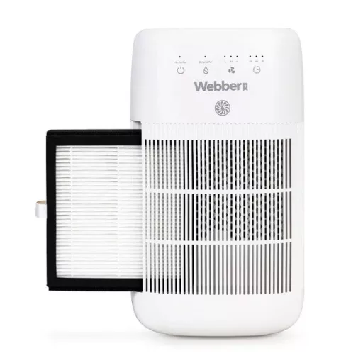 HEPA13 légtisztító és párátlanító, 750 ml/nap, 1 l tartály, csendes