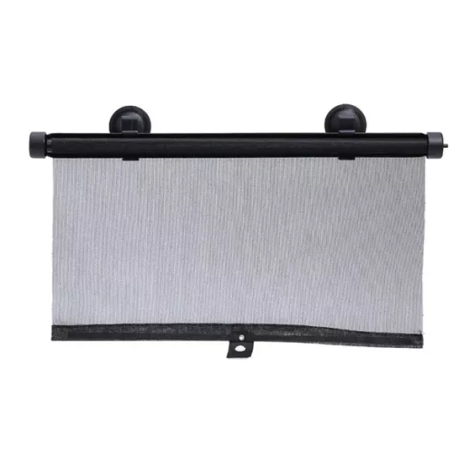 Autó napellenző roló 2 db, 47×40 cm, fekete, PVC háló tapadókoronggal