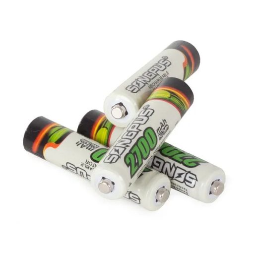 4 db AAA R3 tölthető akkumulátor, 2700 mAh, memóriaeffektus nélkül