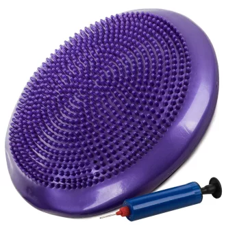 Beret párna szenzoros fitnesz korong pumpával, 32 cm, lila