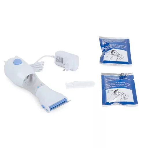 Elektromos tetű- és serkefésű vákuumos szűrővel, újrafelhasználható patronnal