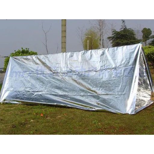 Ezüst hővisszaverő mentőtakaró 160×210 cm, ultrakönnyű fólia