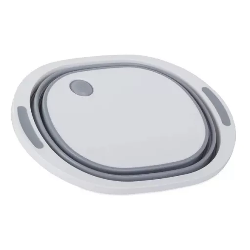 Szilikon összecsukható 5 l tál csepegtetővel és vágódeszkával