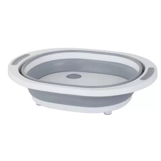 Szilikon összecsukható 5 l tál csepegtetővel és vágódeszkával