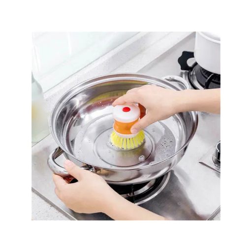 Mosogatókefe beépített mosogatószer-adagolóval, 8,5 cm, vegyes színek
